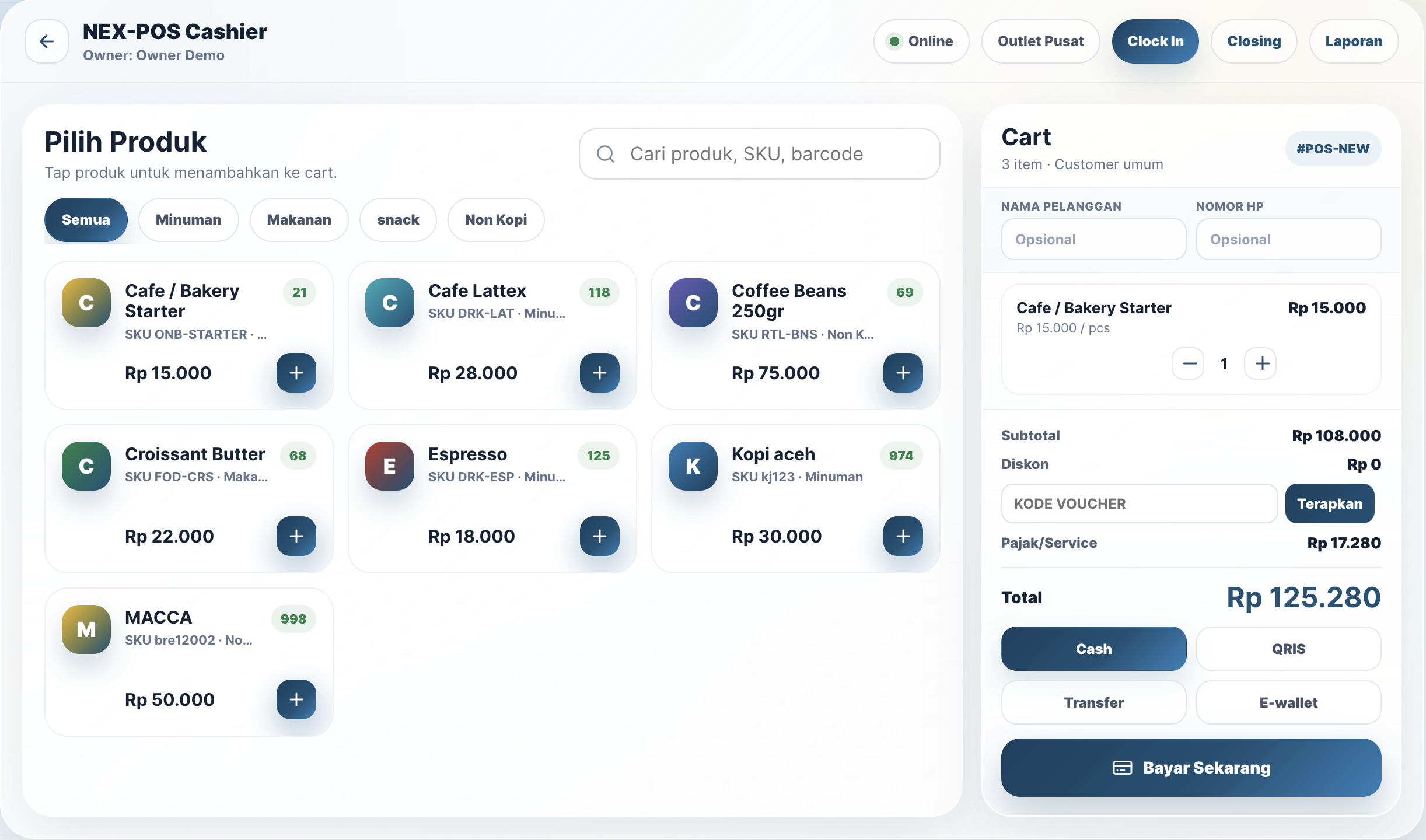 NEX-POS – Kasir Digital NEXONE-UMKM